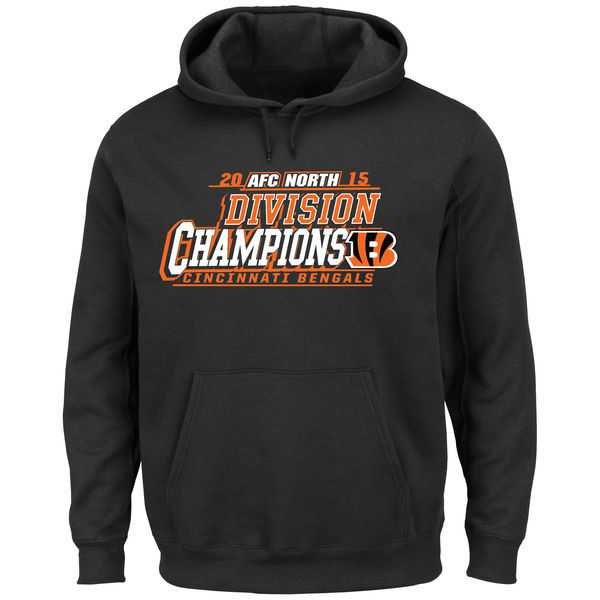 Men's Cincinnati Bengals Majestic 2015 AFC North Division Champions Pullover Hoodie - Black,We sell and wholesale Men's Cincinnati Bengals Majestic 2015 AFC North Division Champions Pullover Hoodie - Black on line form chian!